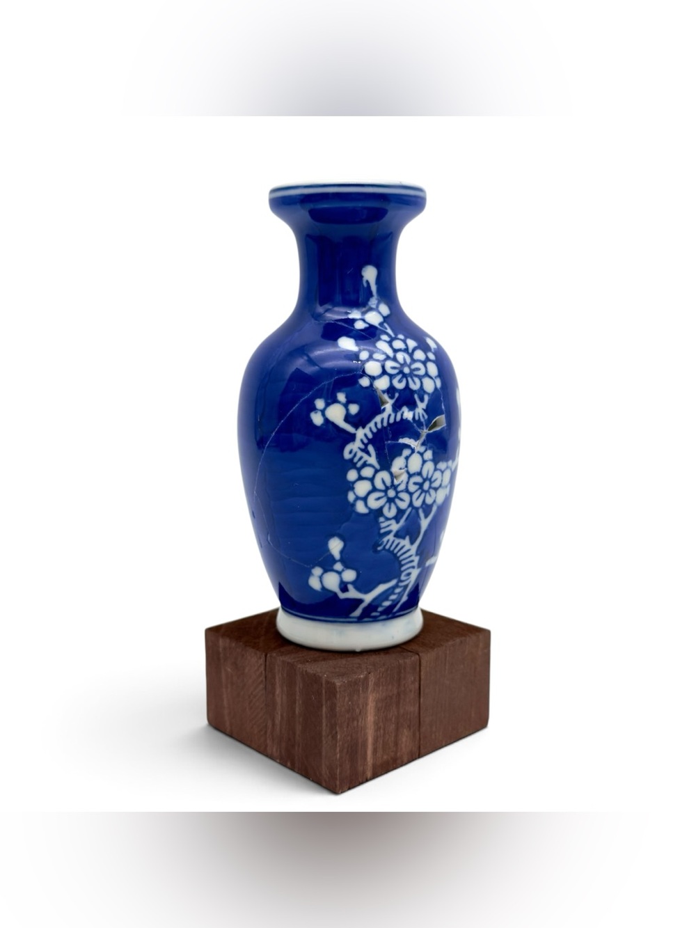 Kintsugi Vase Prunus Plum Blossom Mini Gold Crack Art Personal Growth Gift - Picture 8 of 12
